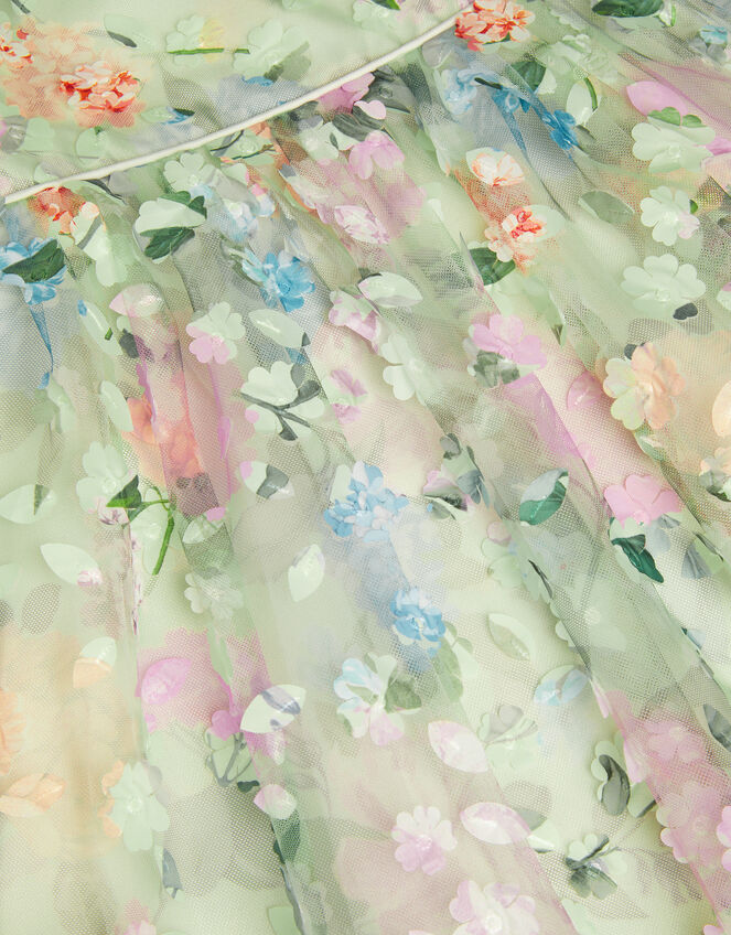 Eliza Floral Appliqu&eacute; Party Dress, Multi (MULTI), large