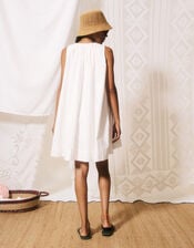 FRNCH Natalie Sleeveless Mini Dress, White (WHITE), large