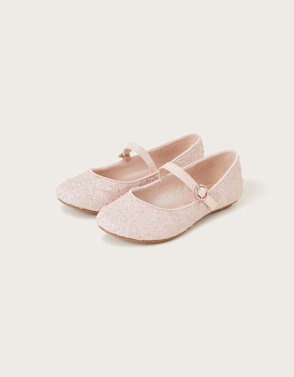 Dreamy Pearl Ballerina Flats, Pink (PINK), large