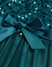 Lacey Sequin Truth Dress, Green (GREEN), large
