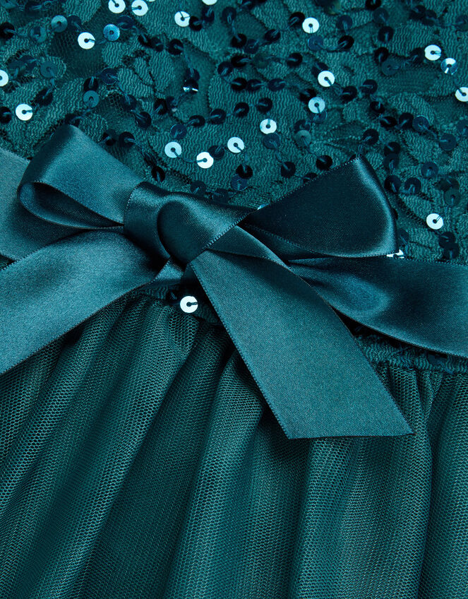 Lacey Sequin Truth Dress, Green (GREEN), large