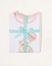 Winter Bear Jersey Pyjama Set, Ivory (IVORY), large