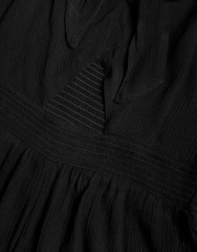 Tie Front Playsuit, Black (BLACK), large