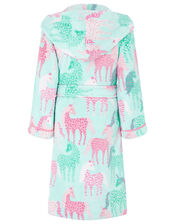Chunky Unicorn Robe with Recycled Fabric, Blue (AQUA), large