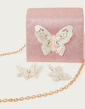 Annie Flutter Bag and Hair Clip Set, , large