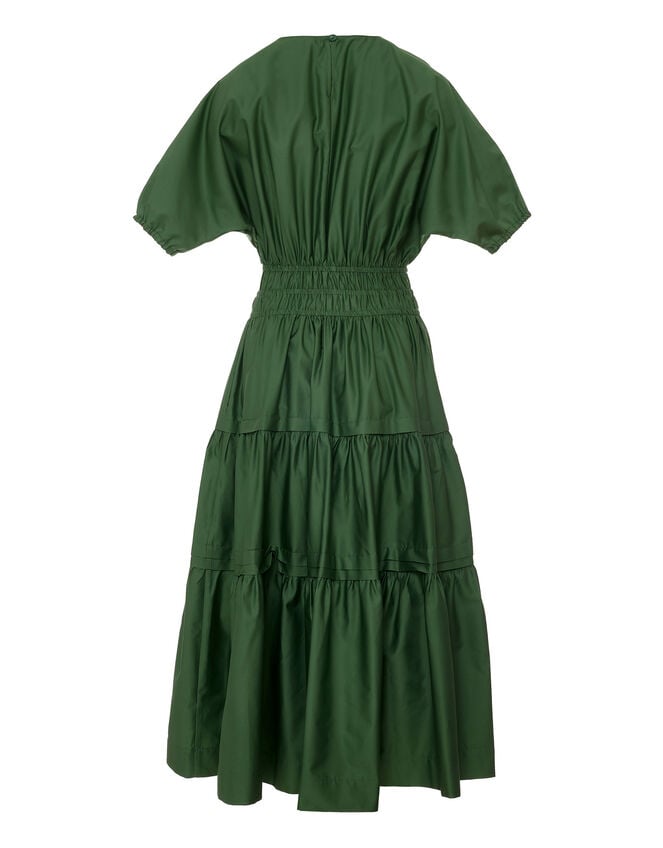 Devotion Twins Geraros Tiered Midi Dress, Green (GREEN), large