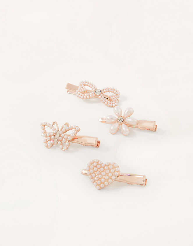 Pretty Pearl Hair Clip Set, , large