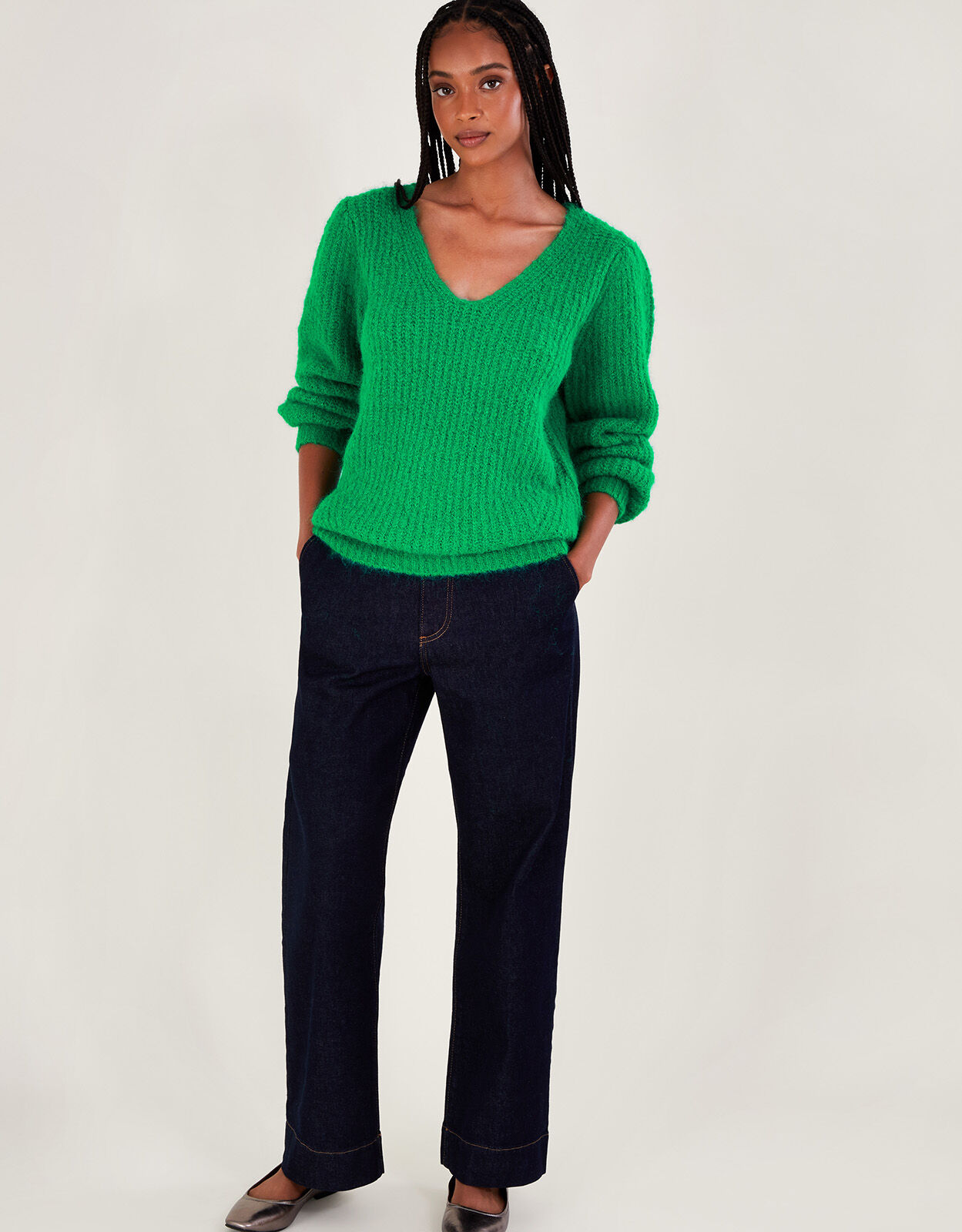 Green ladies jumper outlet