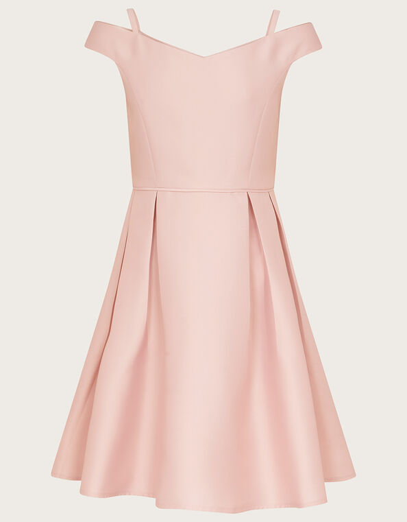 Bardot Duchess Twill Prom Dress, Pink (PINK), large