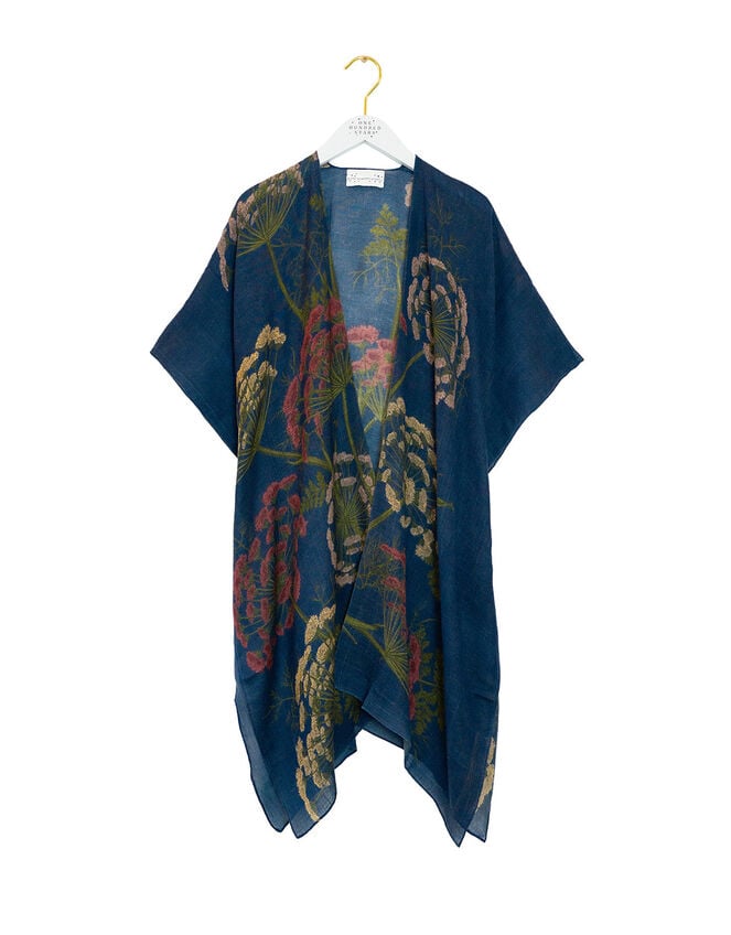 One Hundred Stars Parsley Seed Wool Shawl, , large