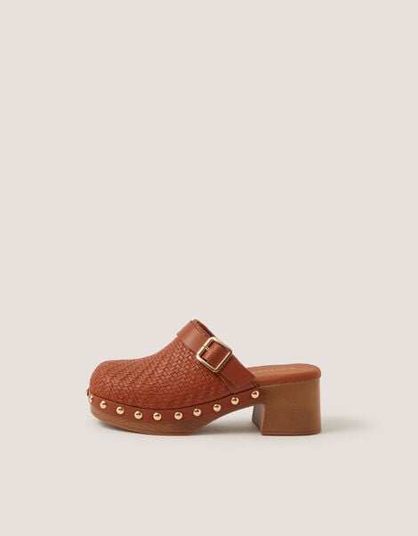 Celia Clog Sandals, Tan (TAN), large