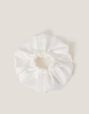 Satin Ruffle Hair Scrunchie, , large
