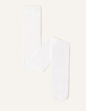 Baby Butterfly Lacey Tights, White (WHITE), large