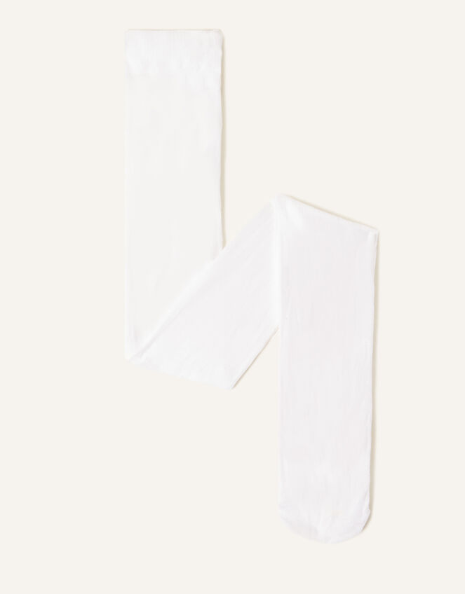 Baby Butterfly Lacey Tights, White (WHITE), large