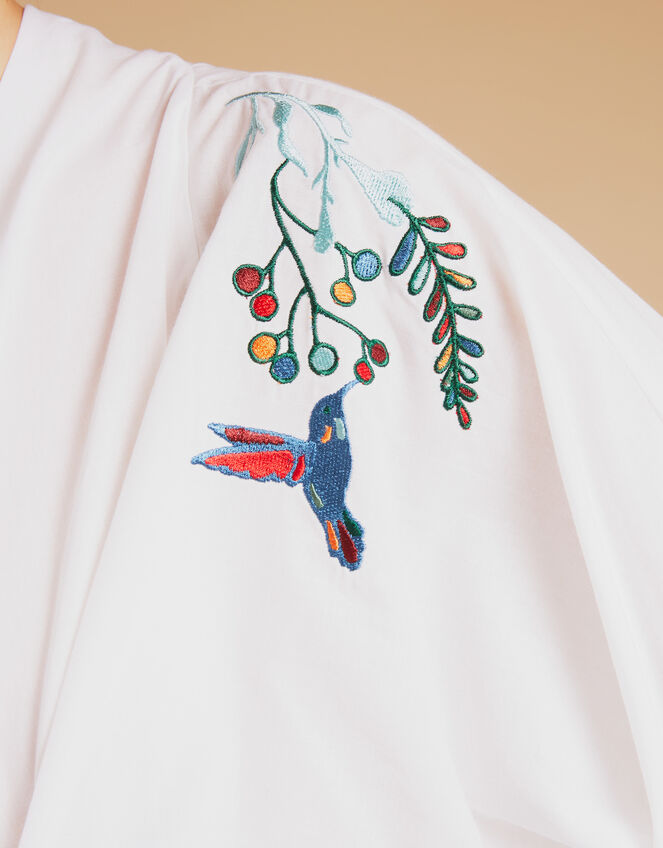 Tallulah and Hope Gloria Embroidered Blouse, White (WHITE), large