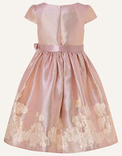 Ombre Border Jacquard Dress, Pink (PINK), large