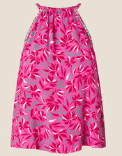 Floral Print Halter Top in LENZING™ ECOVERO™, Pink (PINK), large