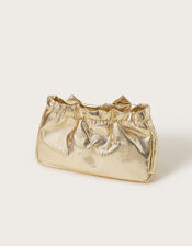 Metallic Bow Bag and Hair Clip Set, , large