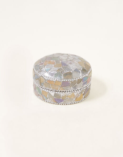Mosaic Metallic Trinket Box, , large