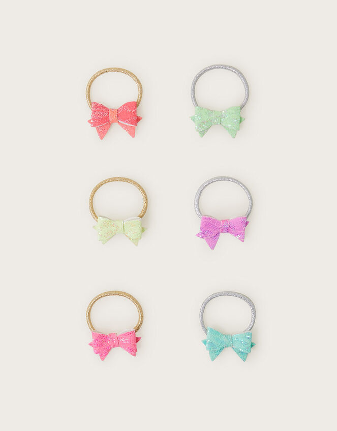 6-Pack Bright Bow Hairbands, , large