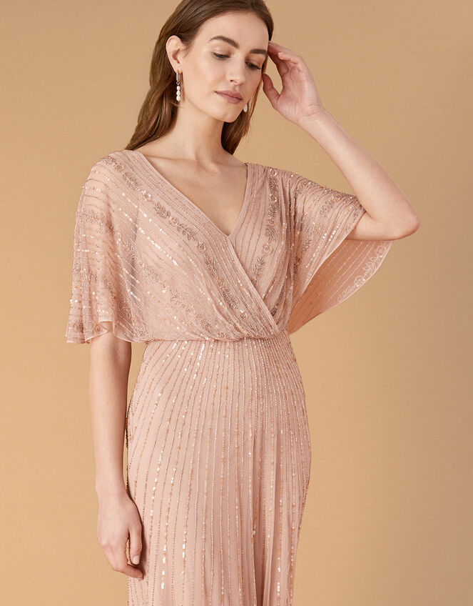 ARTISAN Alex Embellished Wrap Dress , Pink (PINK), large