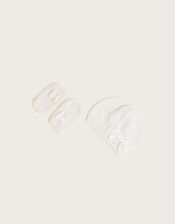 Baby Sparkle Beanie and Mitten Set, Ivory (IVORY), large