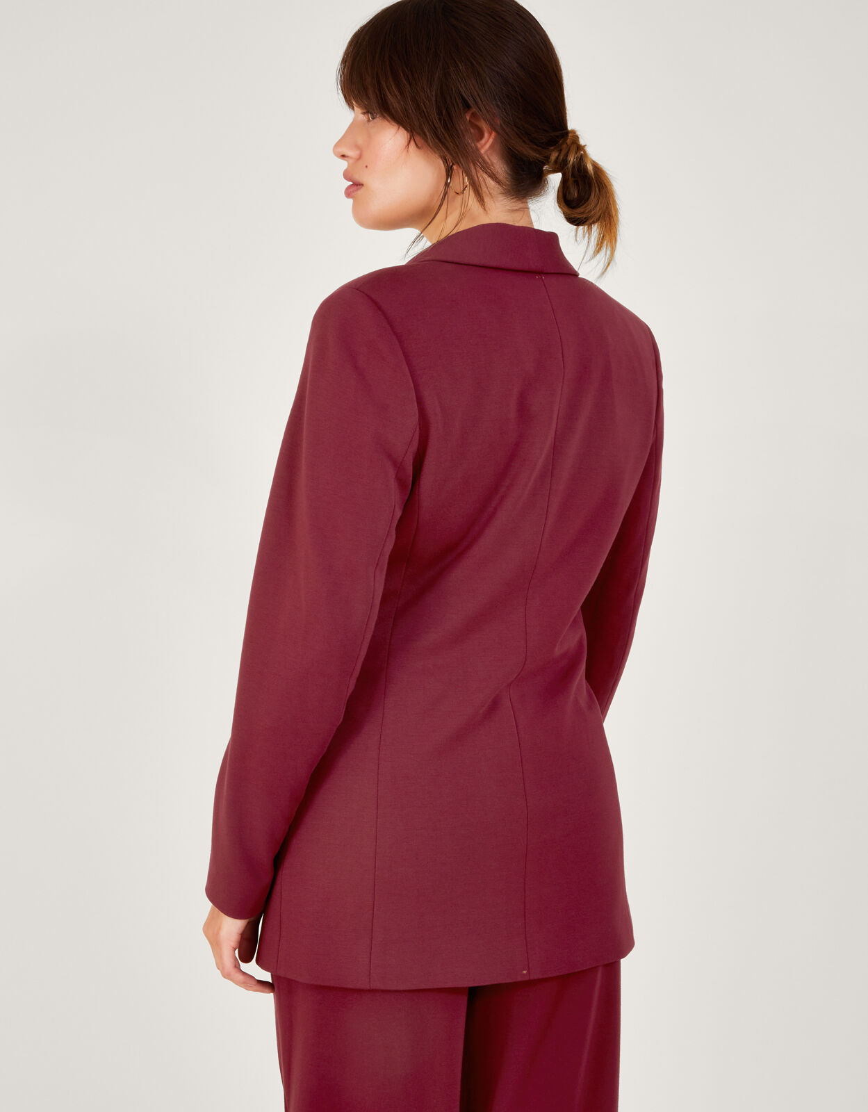 Paige Single Breasted Ponte Blazer Red Women s Jackets Monsoon