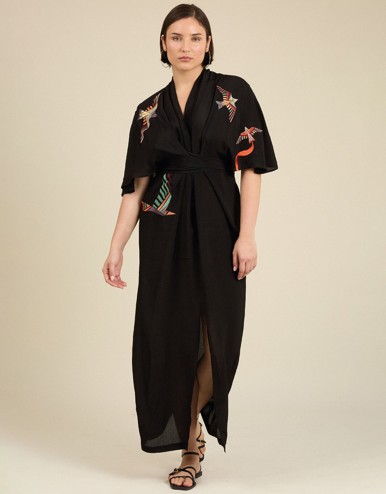 Tallulah and Hope Regular-Length Tie Dress Black
