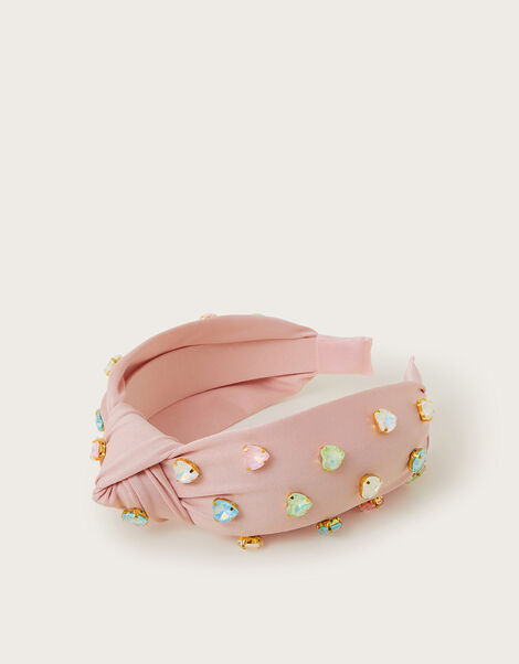 Candy Heart Gem Knot Headband, , large