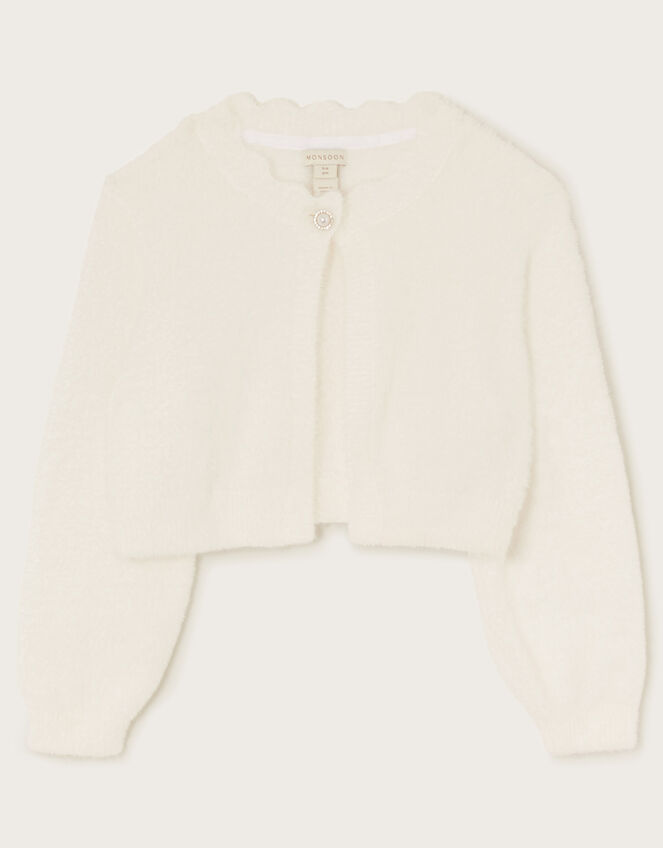 Darcy Fluffy Cardigan, Ivory (IVORY), large