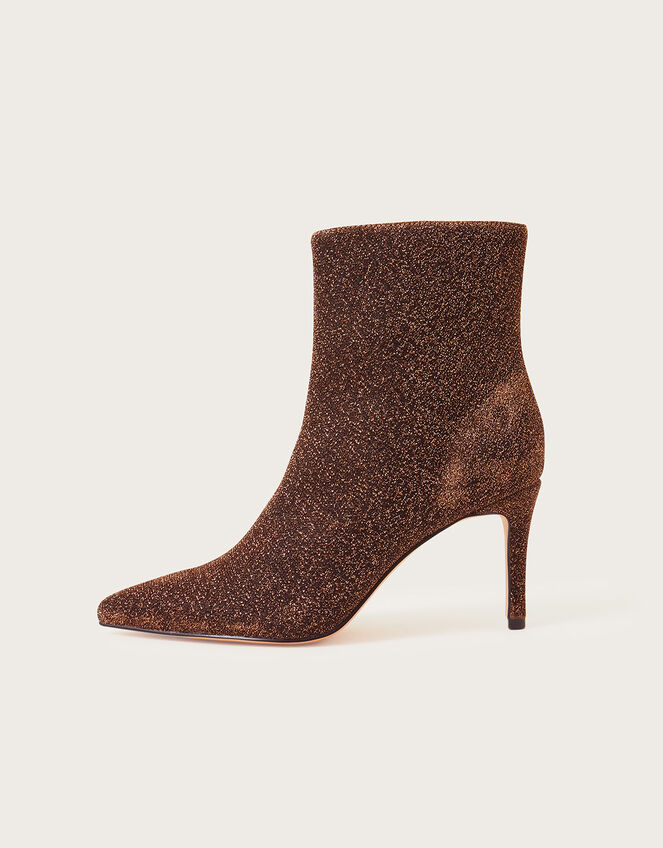 Metallic Effects in Bronze - Leather Boots for Women