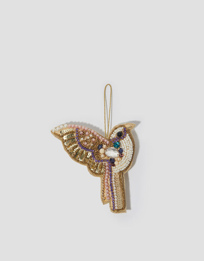 Embellished Hummingbird Christmas Tree Decoration, , large