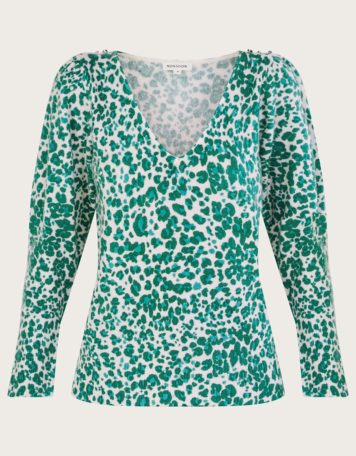 Green animal hotsell print jumper