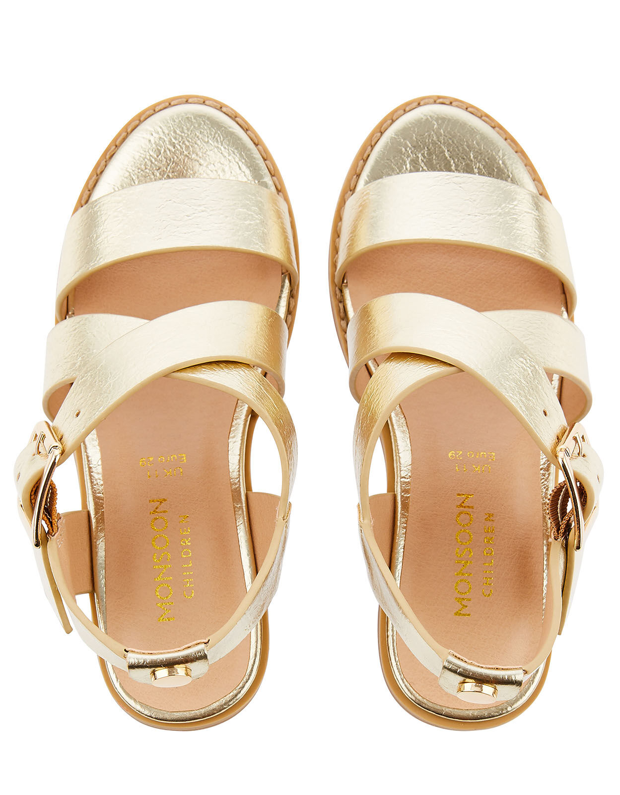 Childrens gold sandals hotsell