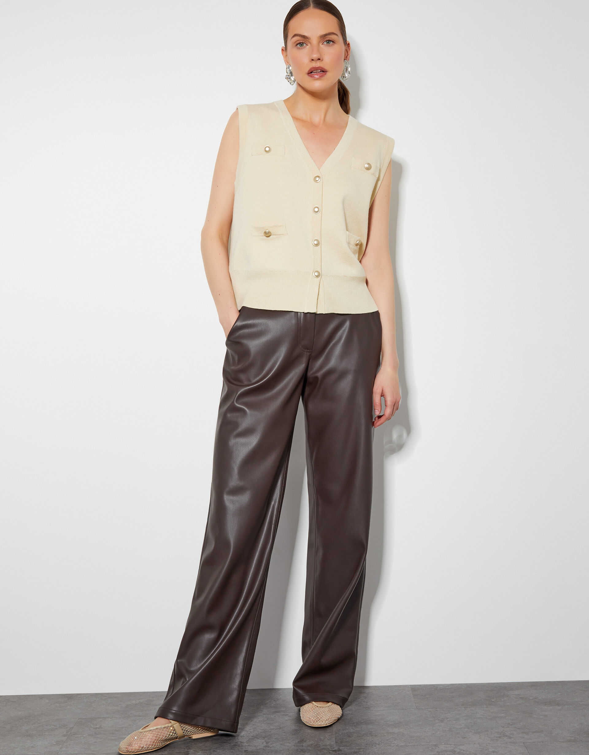 Monsoon ivory cardigan on sale