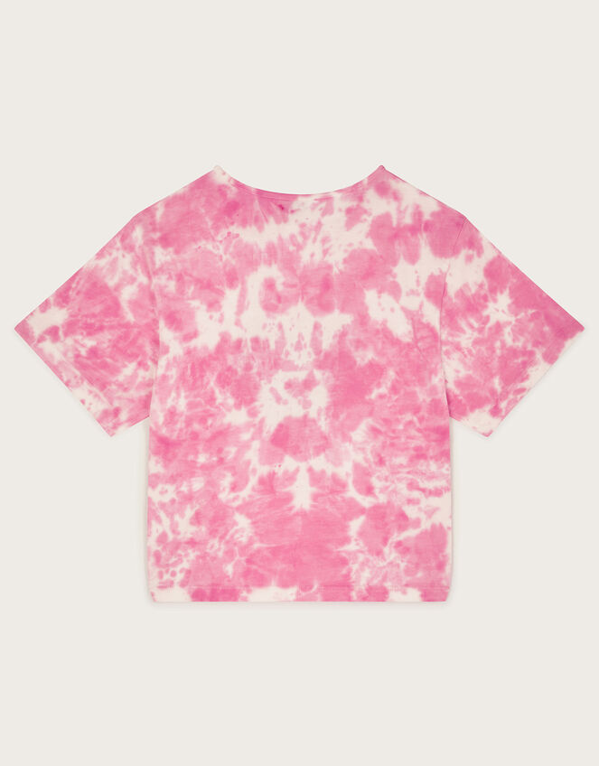 Heart Tie Dye T-Shirt, Pink (PINK), large