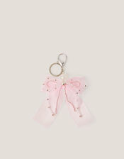 Bead & Ribbon Bow Bag Charm, , large