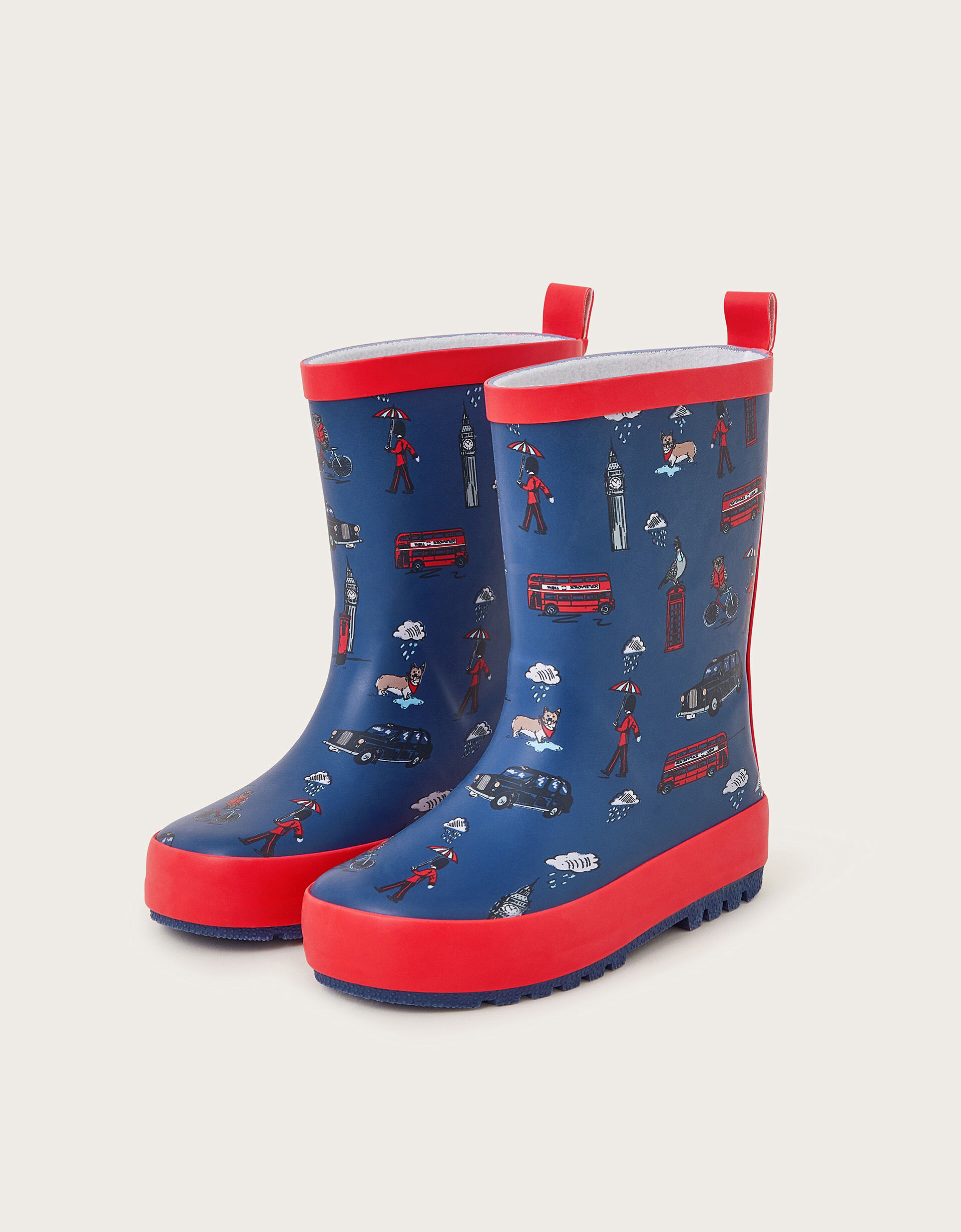 London Print Rain Boots Multi