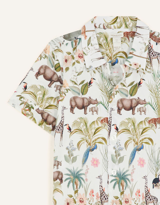 Safari Short Sleeve Shirt, Multi (MULTI), large