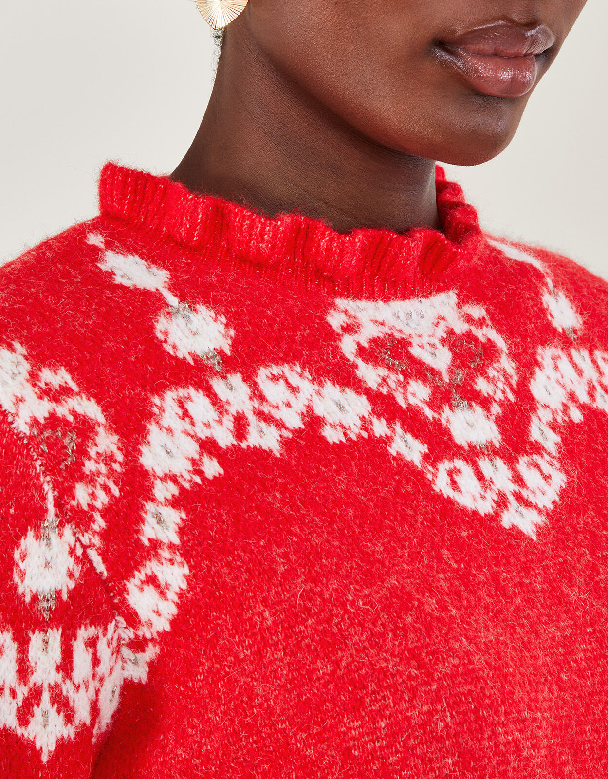 Red fairisle sales christmas jumper