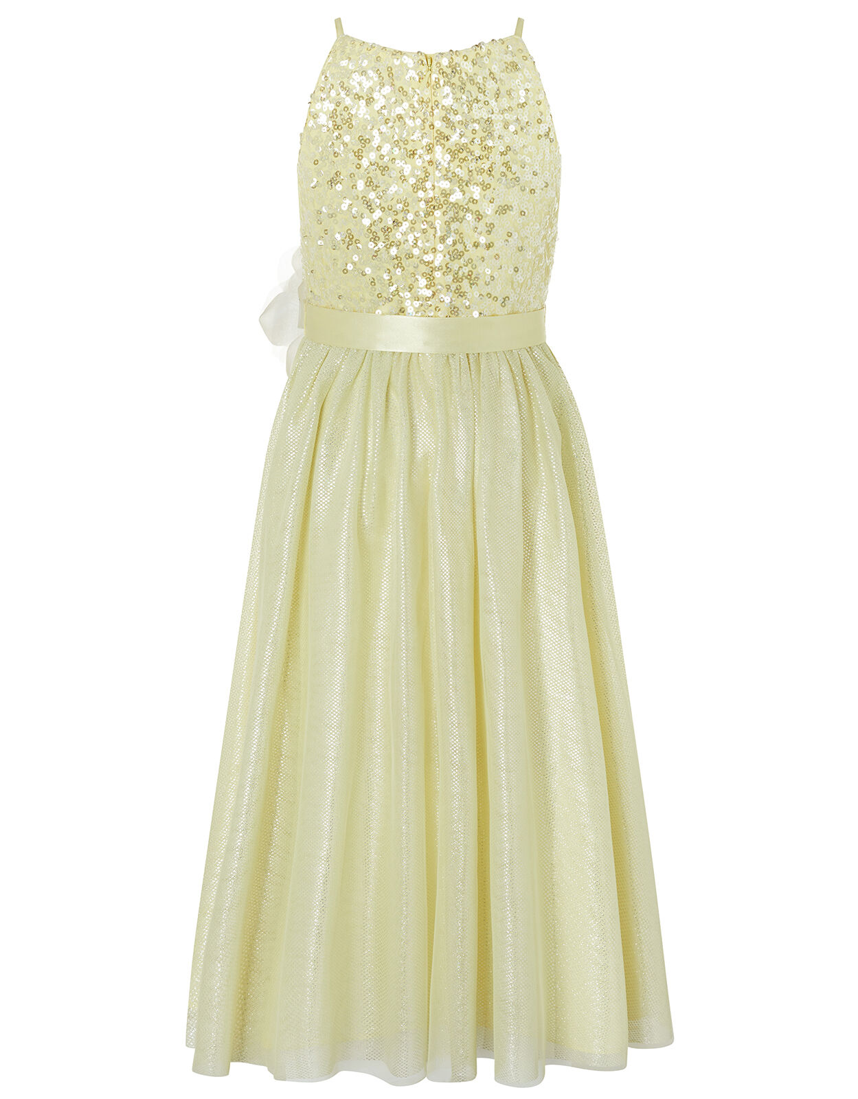 Truth Sequin Sparkle Maxi Dress Yellow