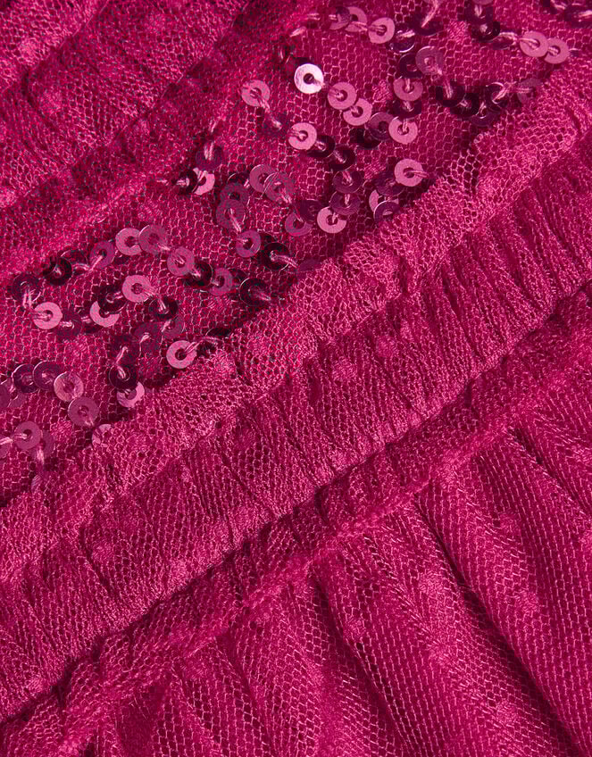 Party Sequin Embellished Top, Pink (BRIGHT PINK), large