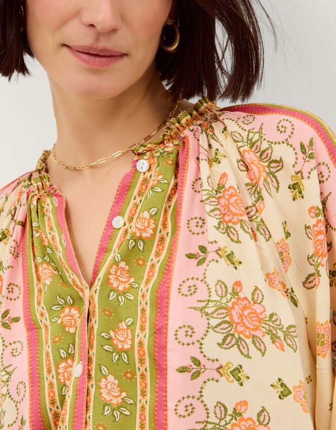 Eline Floral Print Blouse, Ivory (IVORY), large