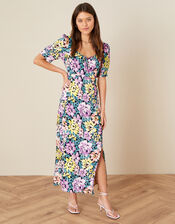 Fearne Floral Midi Dress, Ivory (IVORY), large