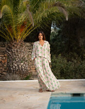 La Galeria Elefante Star Print Blouse, Orange (PEACH), large