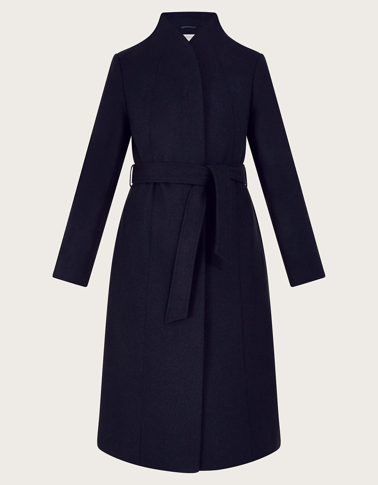 Saskia Belted Coat Blue