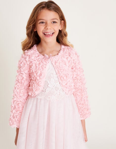 3D Petal Tulle Cover Up, Pink (PINK), large