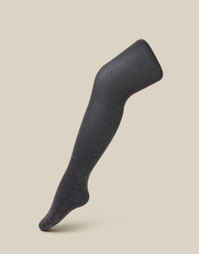 70 Denier Glitter Tights, Black (BLACK), large