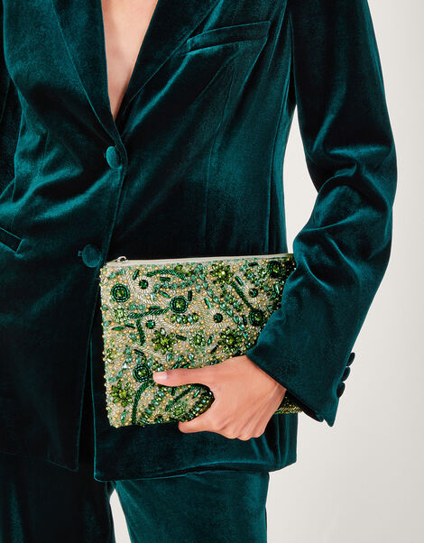 Beaded Clutch Bag, , large