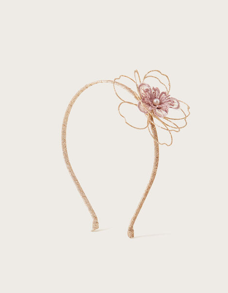 Lace Wire Flower Headband, , large